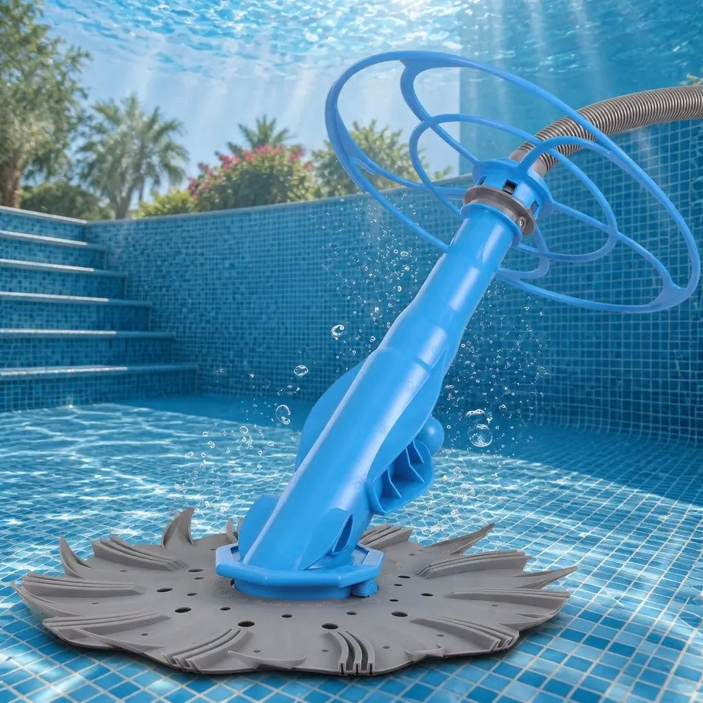 Automatic Pool Vacuum Cleaner Floor Wall Climbing System Above Ground In-Ground