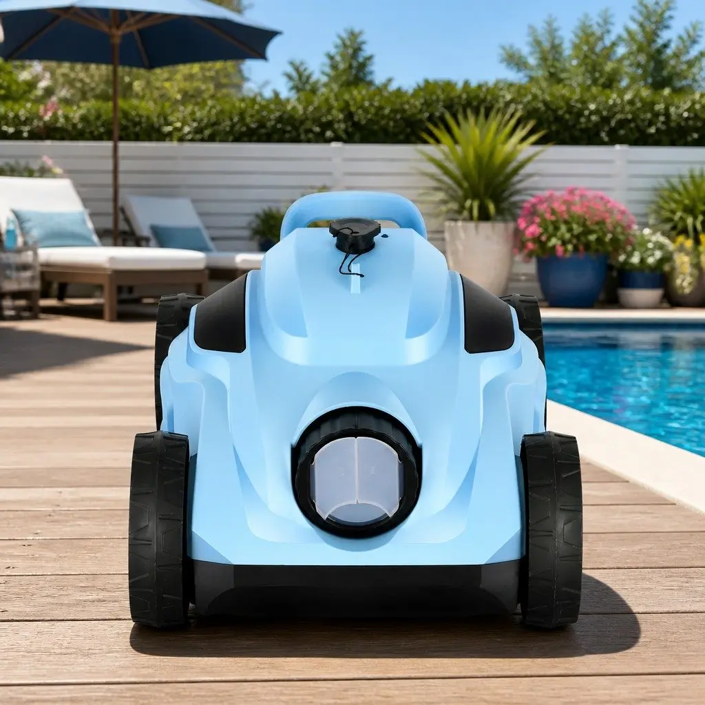 Robotic Pool Cleaner Automatic Cordless for Swimming Pool 42cm x 28.5cm x 23cm