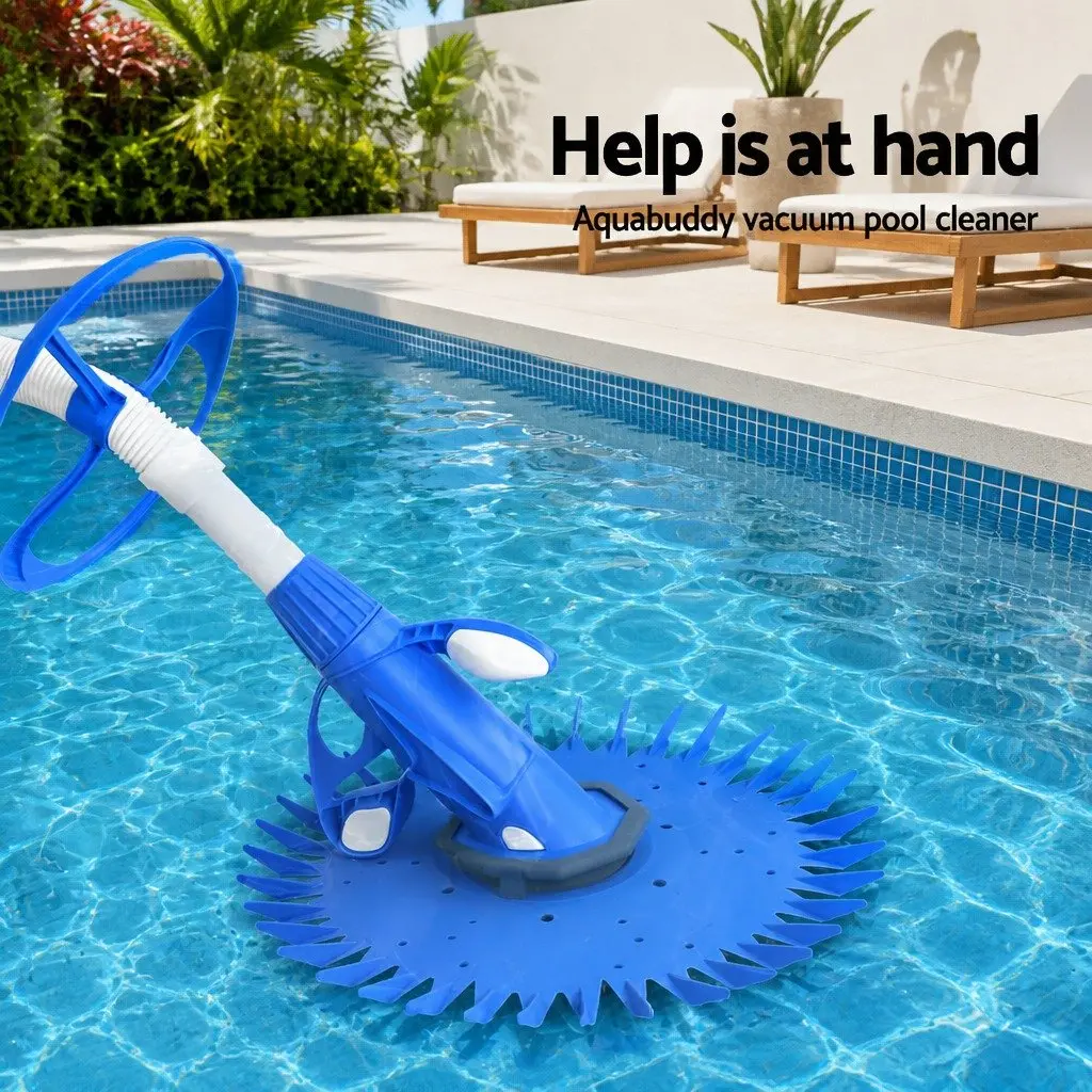 Automatic Swimming Pool Cleaner Vacuum Floor Wall Climb 10M Hose Blue