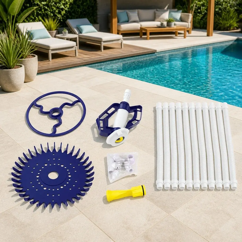Automatic Pool Vacuum Cleaner with 10M Suction Hose