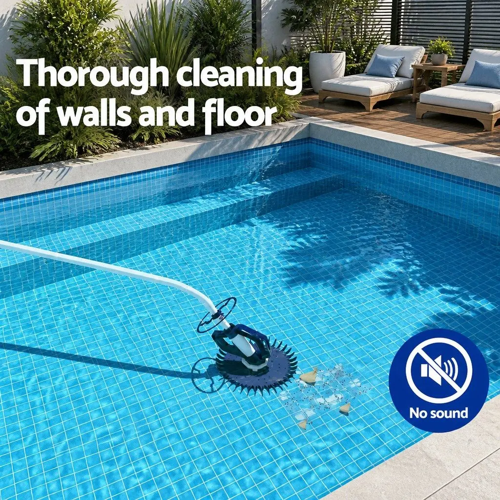 Automatic Pool Vacuum Cleaner with 10M Suction Hose