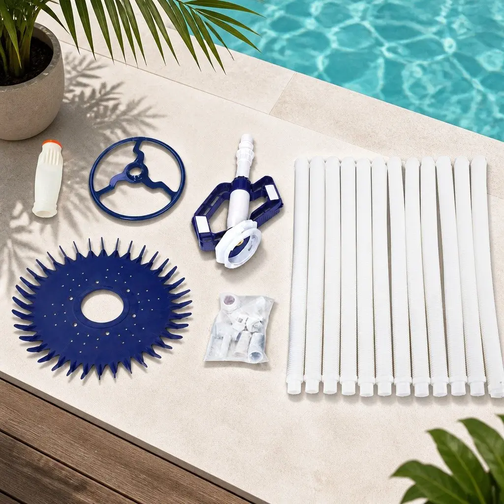 Automatic Pool Vacuum Cleaner with 10M Suction Hose