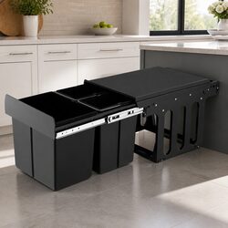 Specifications of the Triple Compartment Pull-Out Bin