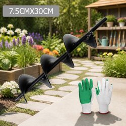 Power Auger Specifications: 75mm Hole Diameter & 300mm Length