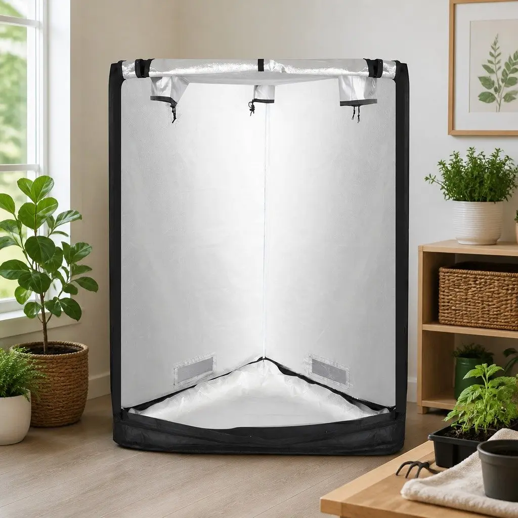 600D Oxford Cloth Indoor Hydroponic Grow Tent with Steel Frame
