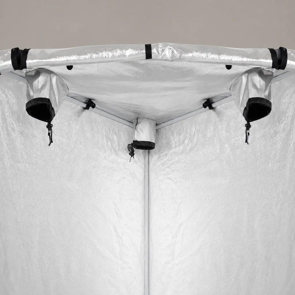 600D Oxford Cloth Indoor Hydroponic Grow Tent with Steel Frame
