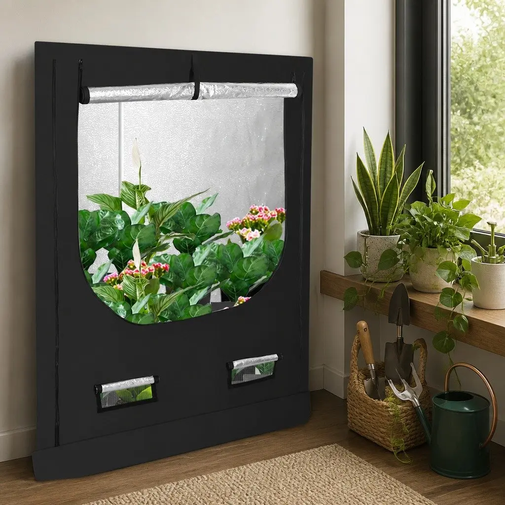 600D Oxford Cloth Indoor Hydroponic Grow Tent with Steel Frame