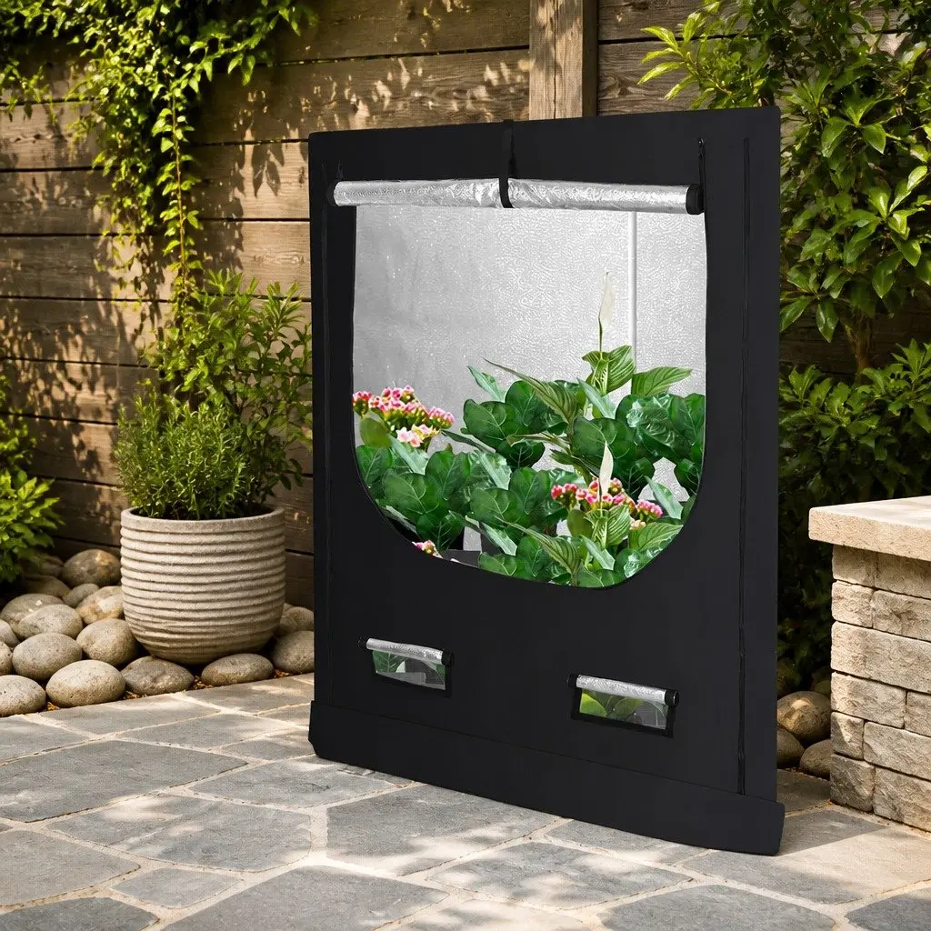 600D Oxford Cloth Indoor Hydroponic Grow Tent with Steel Frame