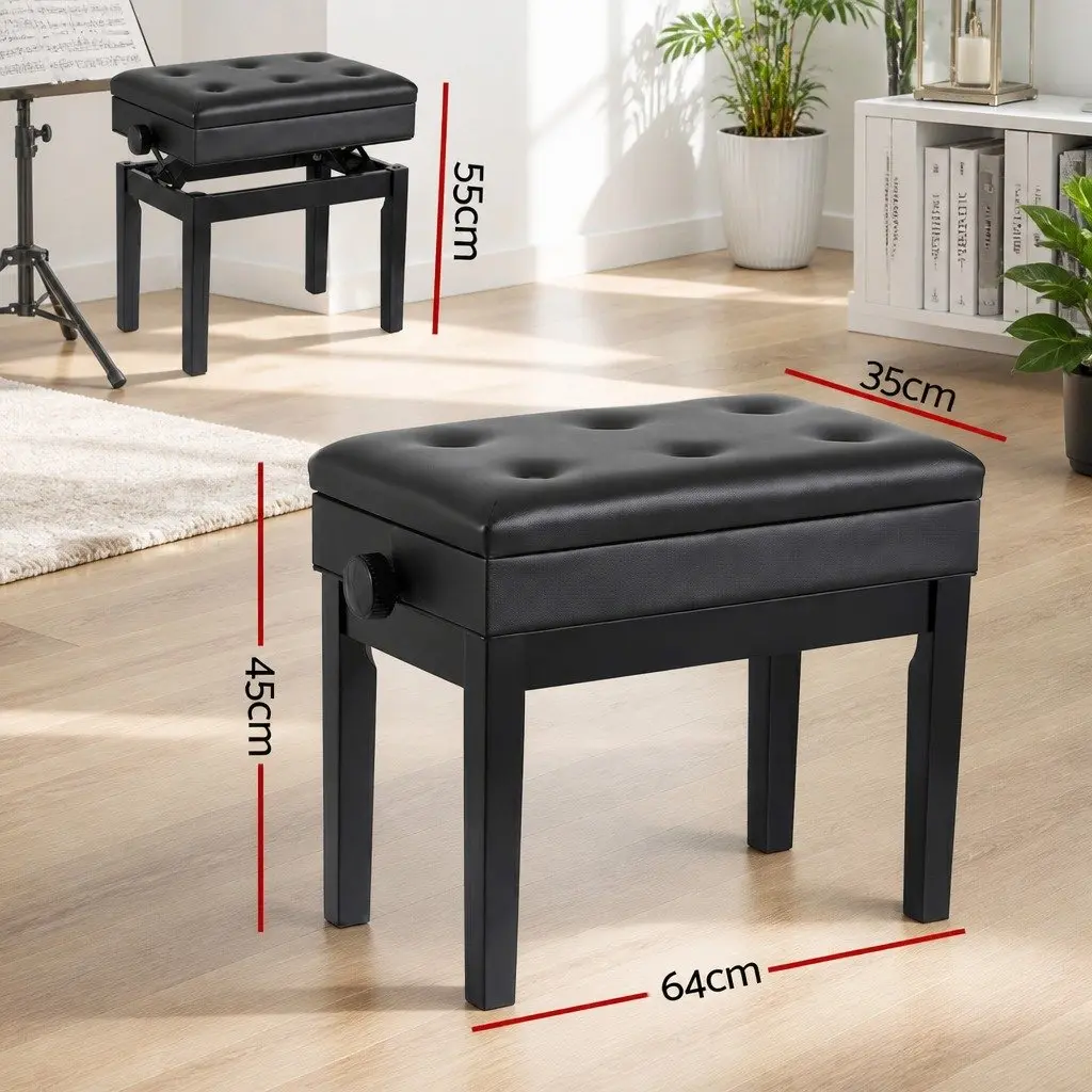 Adjustable Wooden Piano Bench
