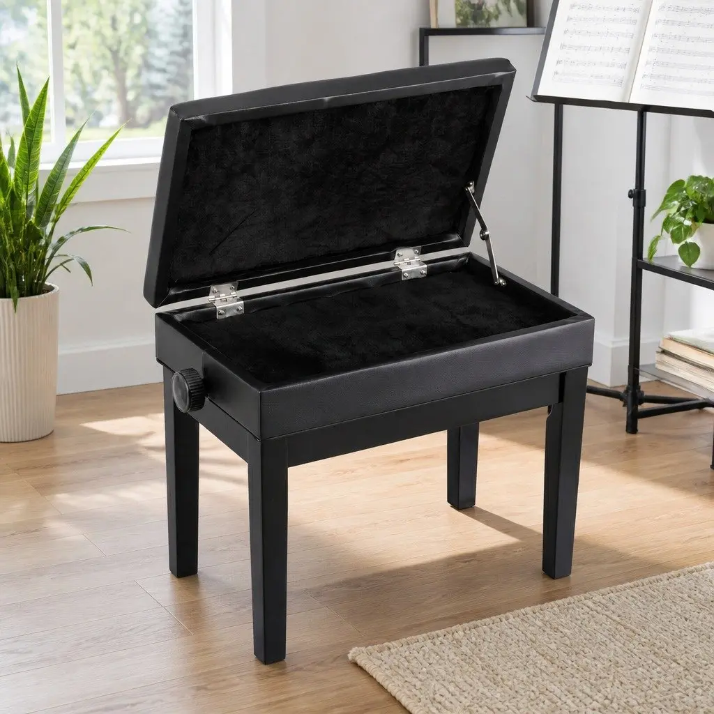 Adjustable Wooden Piano Bench