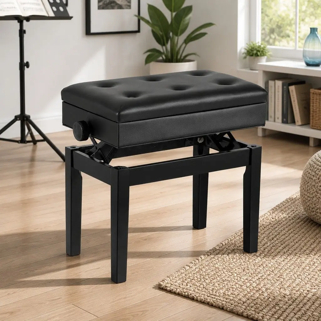 Adjustable Wooden Piano Bench