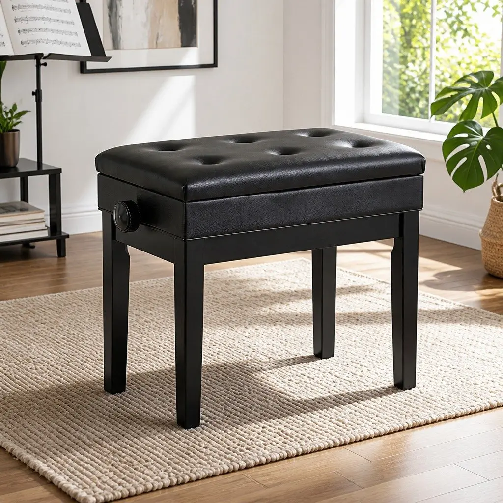 Adjustable Wooden Piano Bench