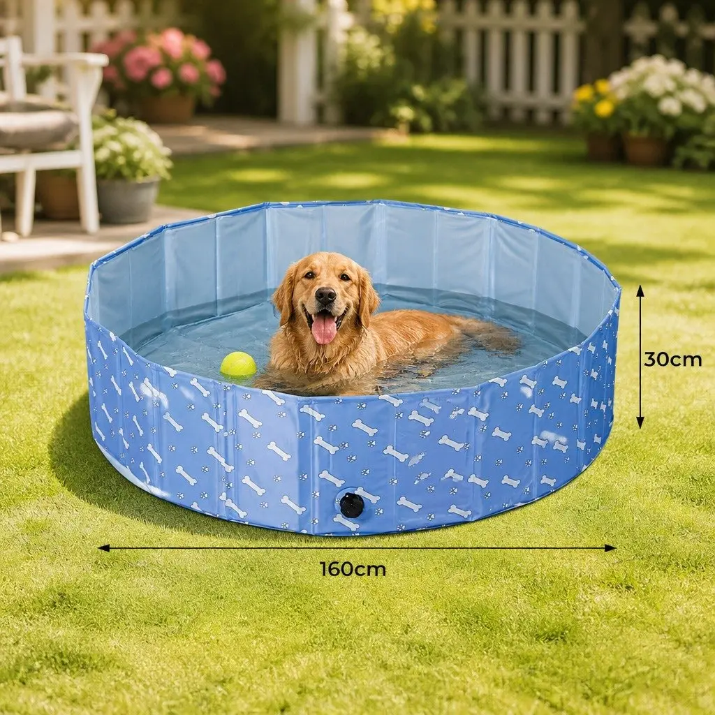 Pet Swimming Pool Folding Dog Cat Bathing Washing Portable Indoor Outdoor Large