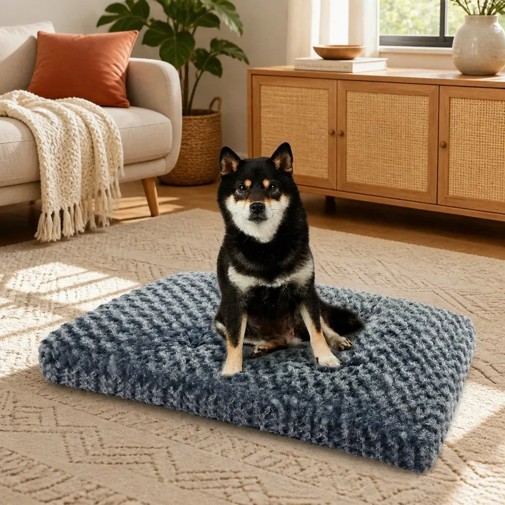 Dog Pet Bed Calming Plush Washable Soft Warm Comfort 73cm