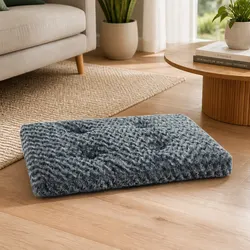 Dimensions and Features of the Plush Dog Bed: 88cm x 55cm