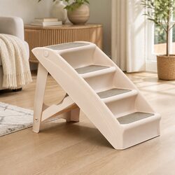 Indoor Dog Steps Ramp - Dimensions: 40cm x 60cm x 50cm, 76kg Capacity