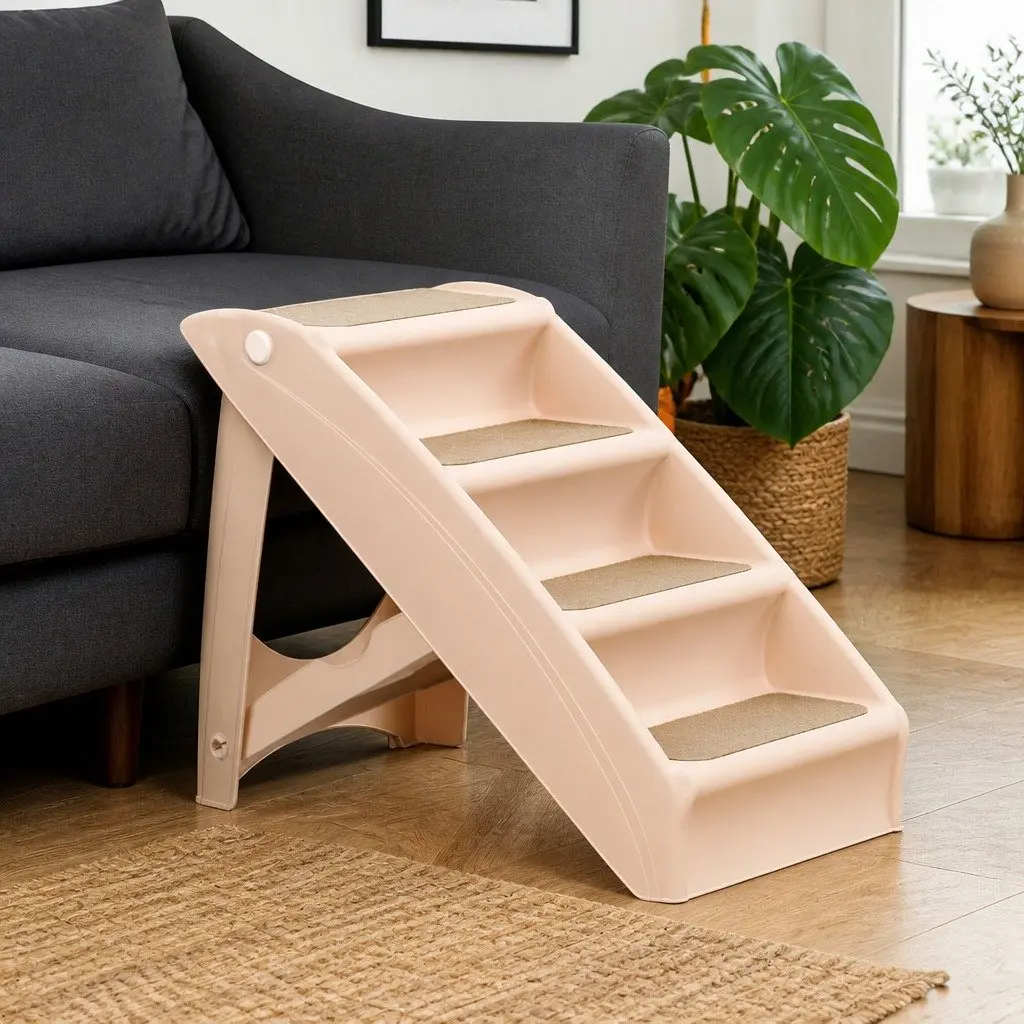 Pet Ramp Indoor Dog Steps Foldable Portable Anti-Slip Safety Buckle Small