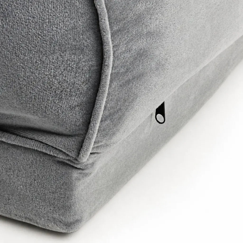 Pet Bed Sofa for Dogs and Cats Large Grey Orthopaedic Memory Foam