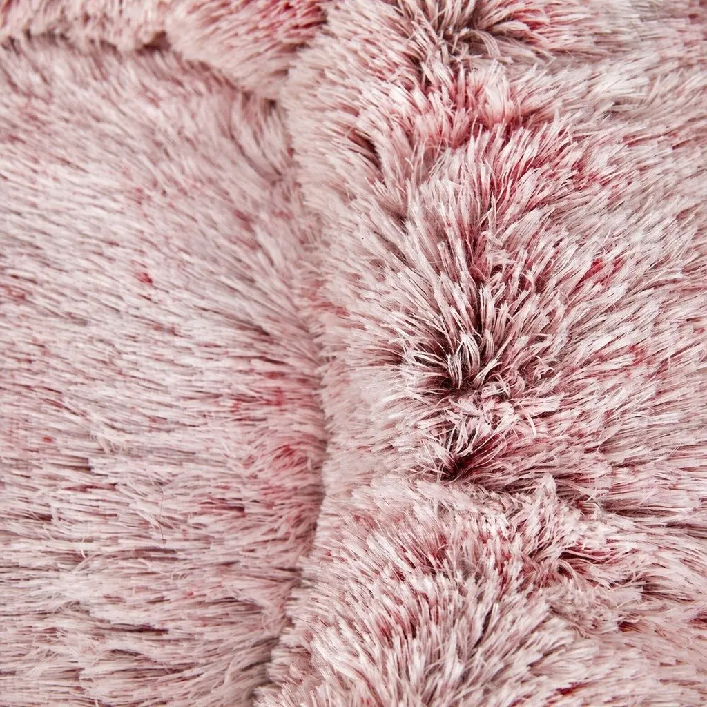 Large Pink Donut Dog Bed with Cover