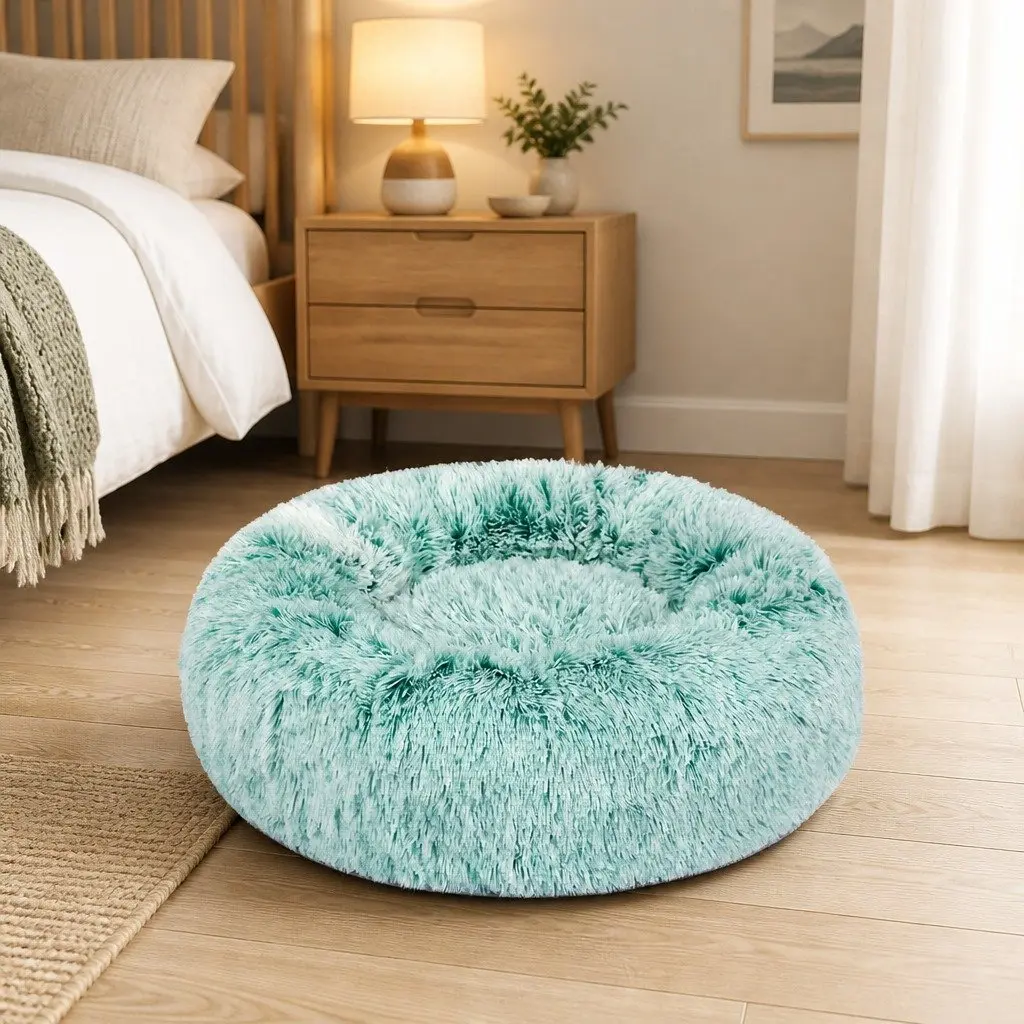 Large Plush Donut Pet Bed