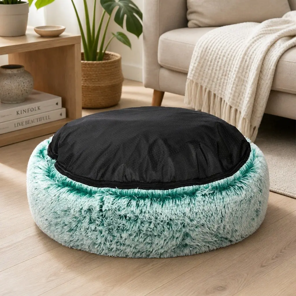 Large Plush Donut Pet Bed
