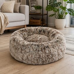 Dimensions and Details of Medium Brown Pet Bed Donut Nest