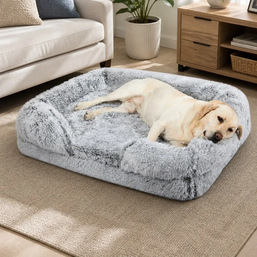 Large Orthopedic Dog Bed with Memory Foam