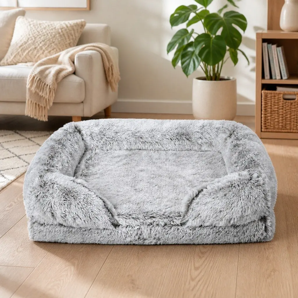 Large Orthopedic Dog Bed with Memory Foam