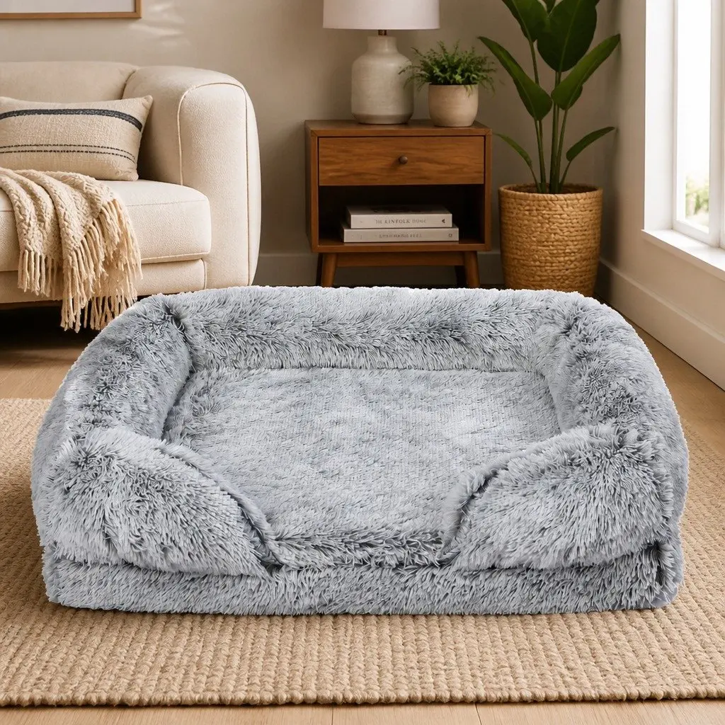 Medium Orthopedic Pet Bed with Detailed