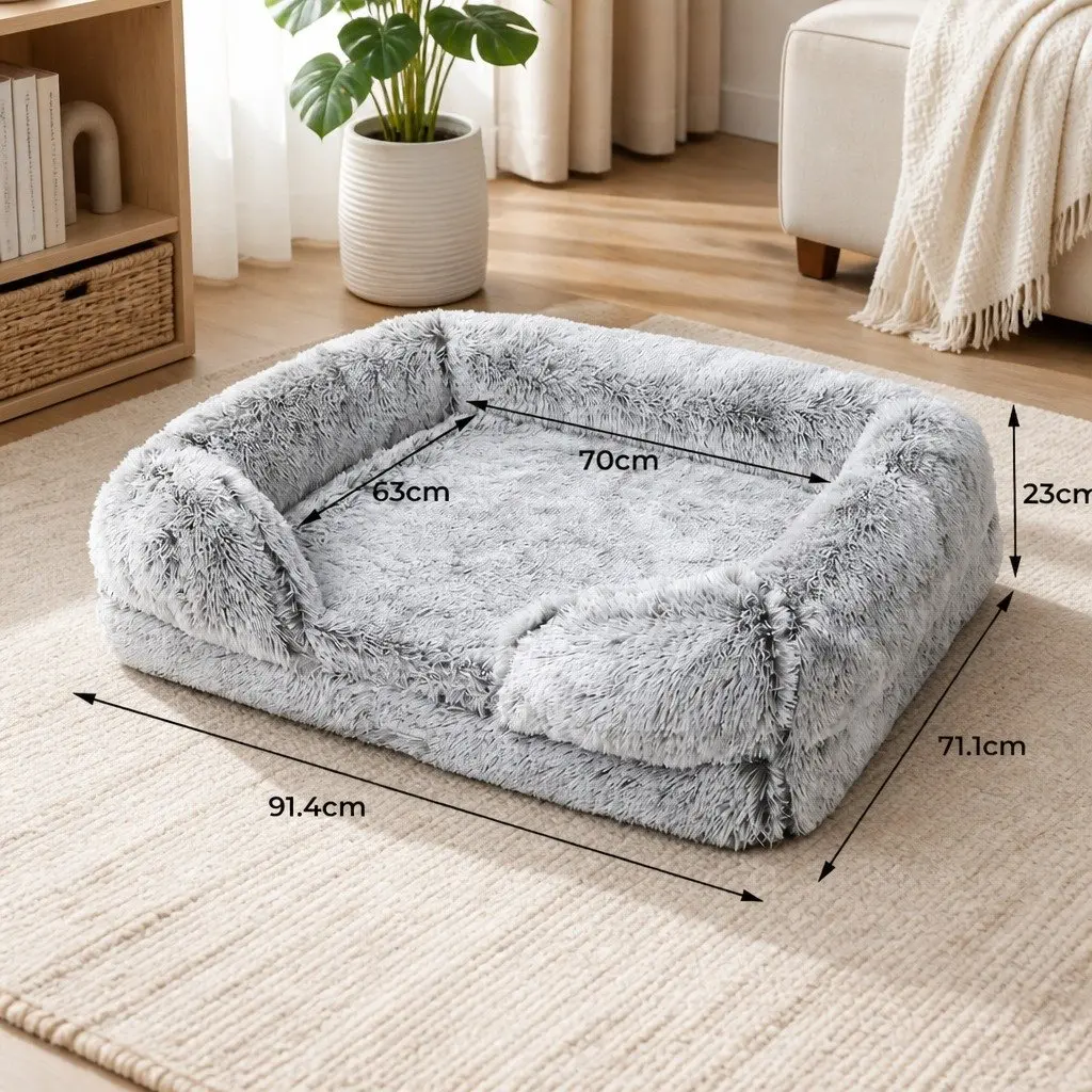 Medium Orthopedic Pet Bed with Detailed