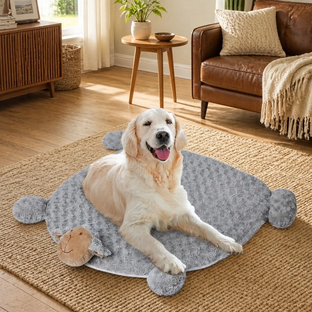 Pet Bed Cat Dog Calming Cushion Squeaky Toys Large Plush Waterproof Anti-slip