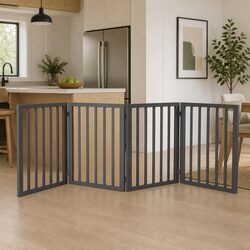 Wooden Pet Gate Specifications: Portable and Foldable