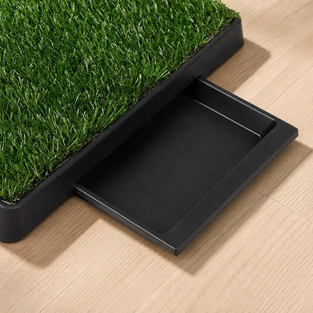 Indoor Dog Pet Grass Potty Training Toilet Large Artificial Turf Mat Tray