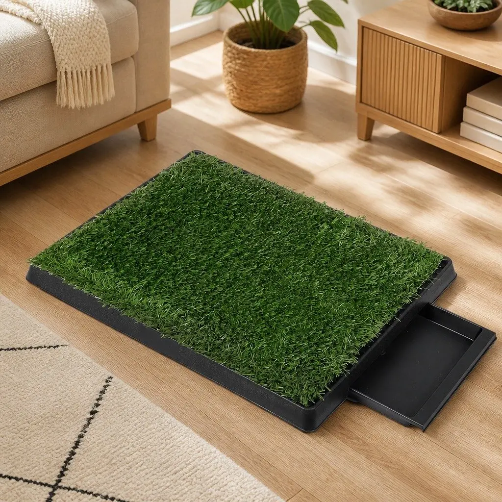 Indoor Dog Potty Training Grass Mat System for Apartments 59cm x 46cm