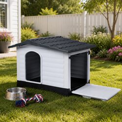 Specifications for Large Grey Dog Kennel with Ventilation