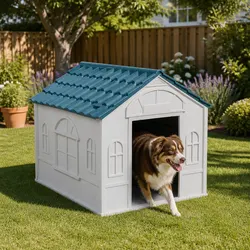 Specifications of Large Blue Plastic Dog House for Pets