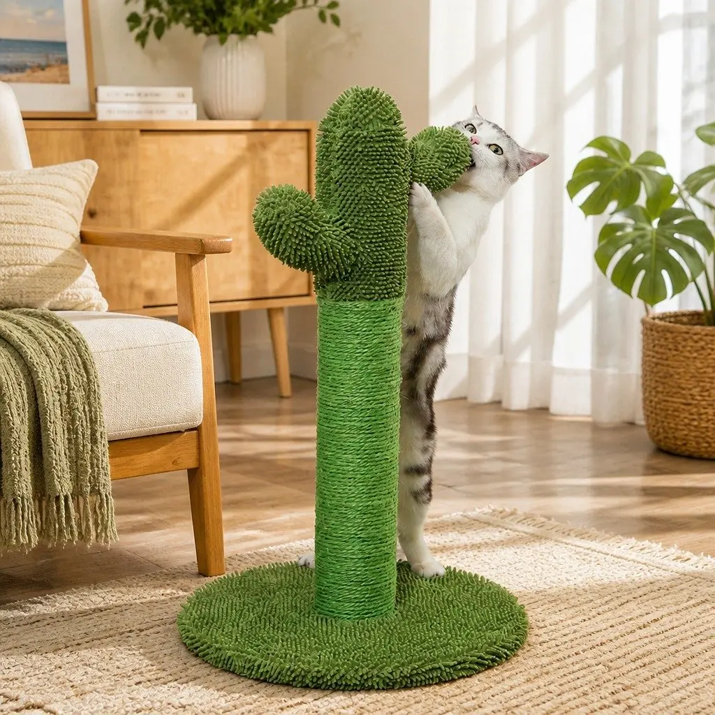 Cactus Cat Scratching Tree Post