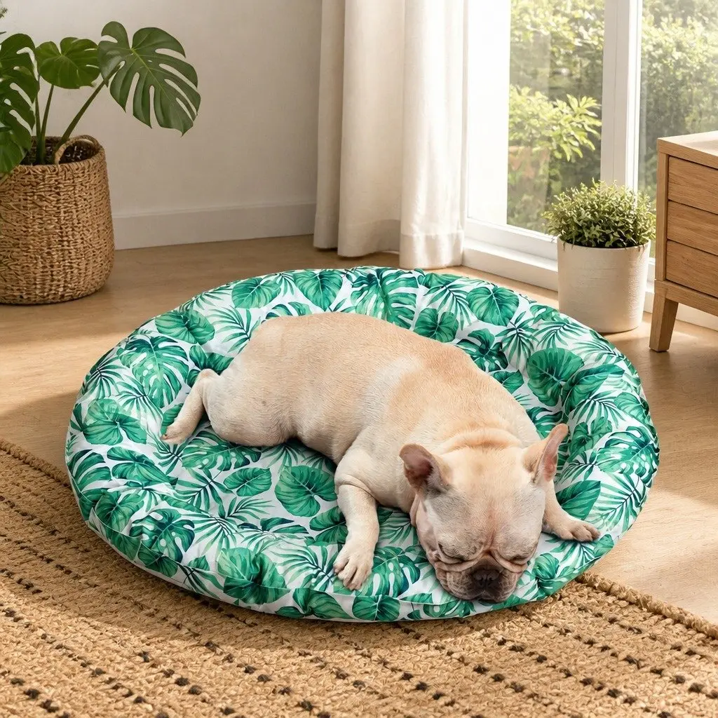 Pet Cooling Mat Self-Cooling Gel Pad Dog Cat Bed Bolster Lightweight Portable