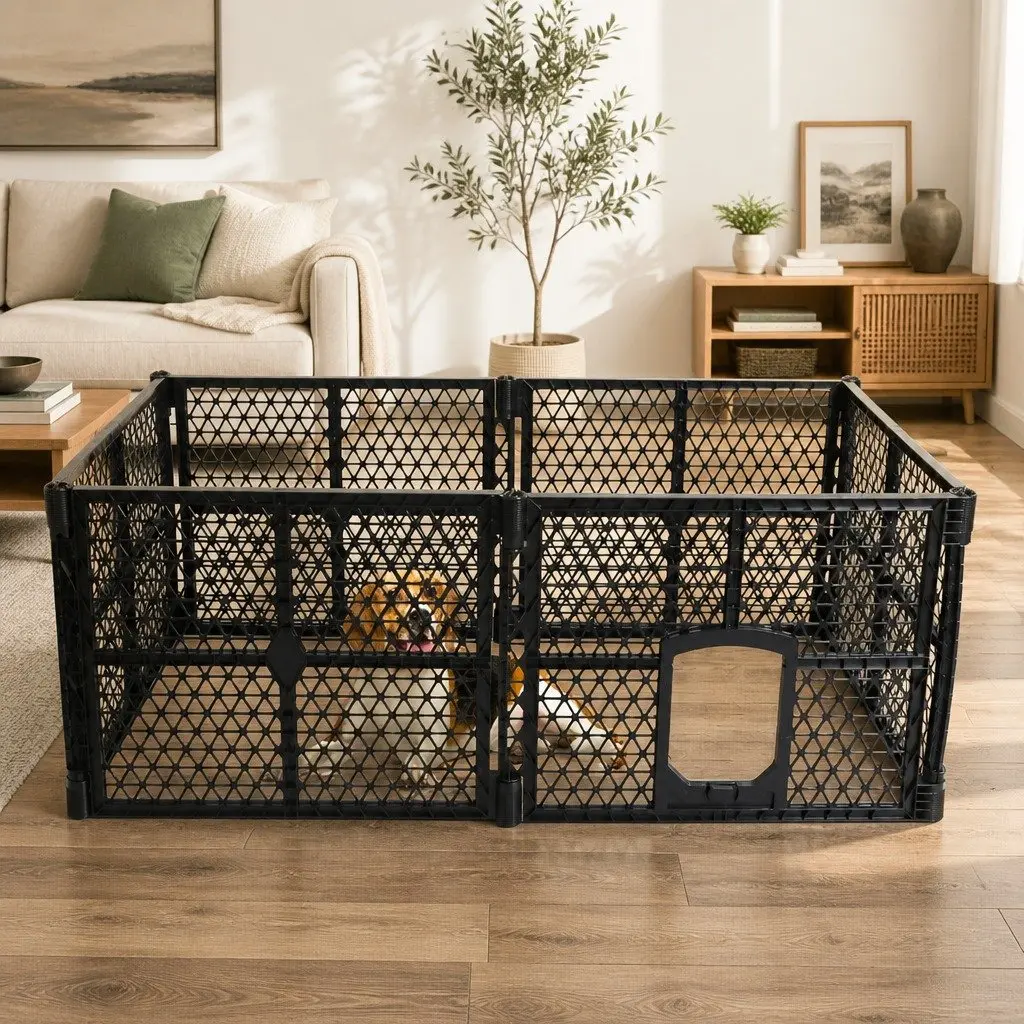 Folding Dog Plastic Playpen
