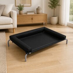 Large Elevated Pet Bed – Heavy-Duty Steel and Breathable Mesh