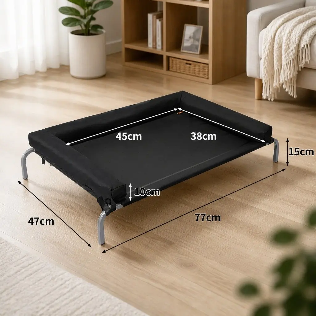 Elevated Pet Bed Dog Cat Puppy Medium Raised Trampoline Breathable Mesh Outdoor