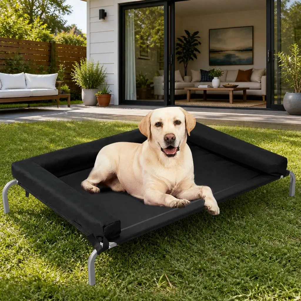 Elevated Pet Bed Dog Cat Puppy Medium Raised Trampoline Breathable Mesh Outdoor