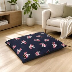 Dog Calming Bed Large Pet Cushion Washable Cover Anti-Dust Mites Bolster Sleep