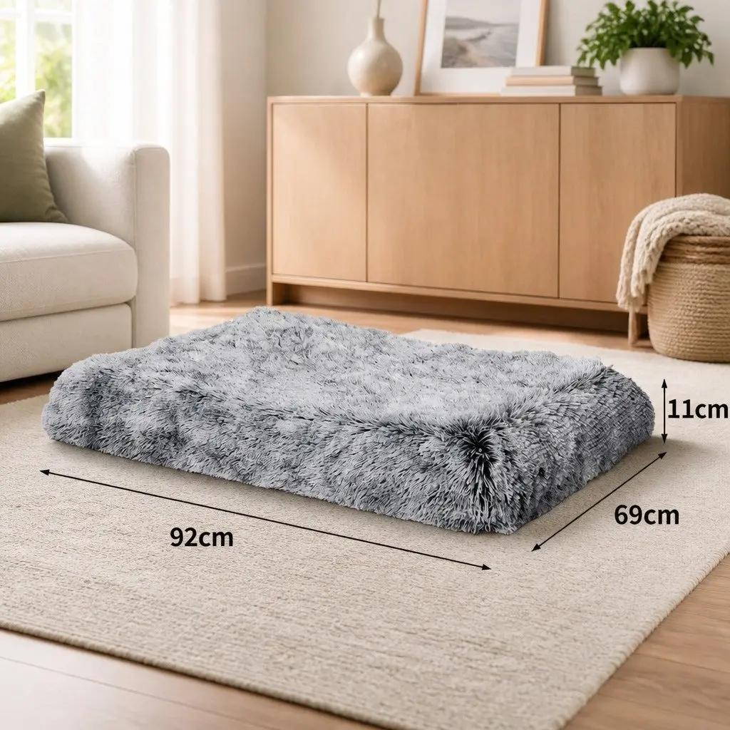 Dog Pet Bed Memory Foam Cushion Medium Charcoal Washable Orthopedic Mat