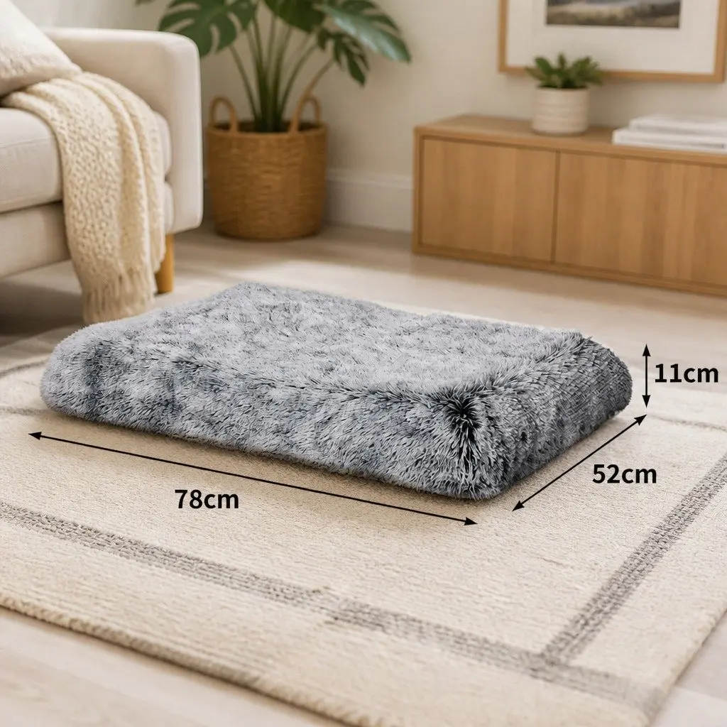 Memory Foam Pet Cushion Bed for Dogs and Cats Small Charcoal