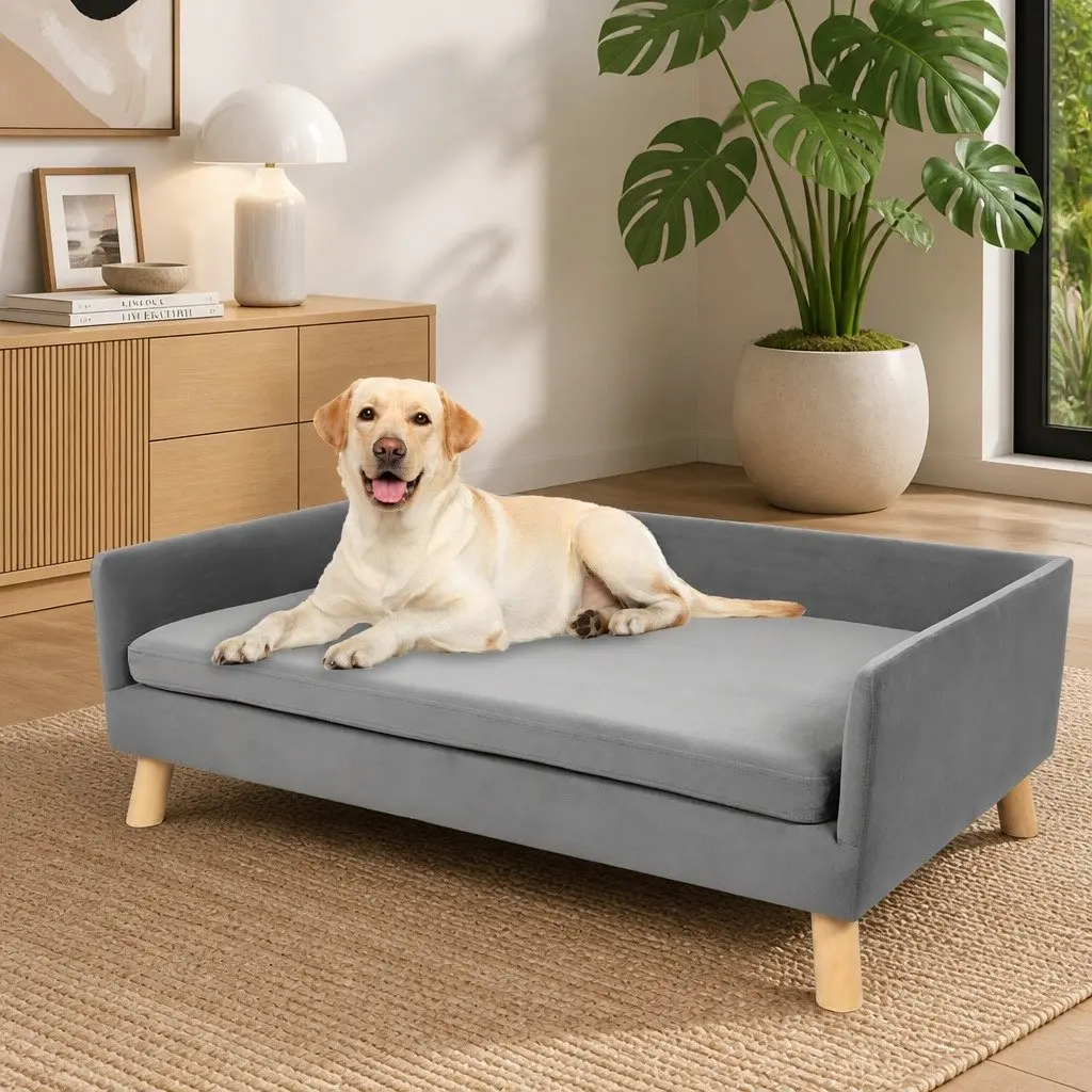 Pet Sofa Bed Dog Lounge Elevated Warm Soft Couch Small Medium Breeds Modern
