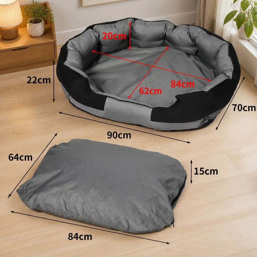 Waterproof Pet Dog Calming Bed Medium Orthopaedic Removable Cover Washable