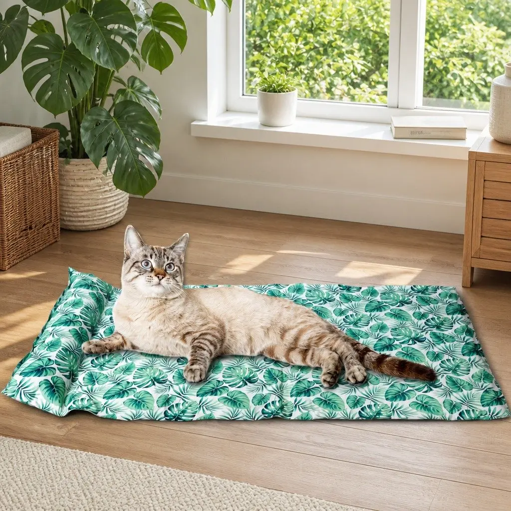 Pet Cooling Mat Gel Self-Cooling Dog Cat Bed Pillow Waterproof PVC Easy Clean