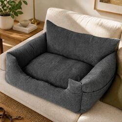 Pet Car Booster Seat Specifications - Large Grey Model