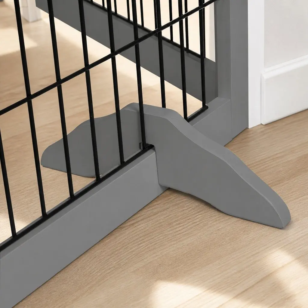 Pet Playpen Indoor Outdoor 6 Panels Portable Foldable Safe Enclosure